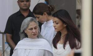 Bollywood actress Jaya Bachchan and Aishwarya Rai.