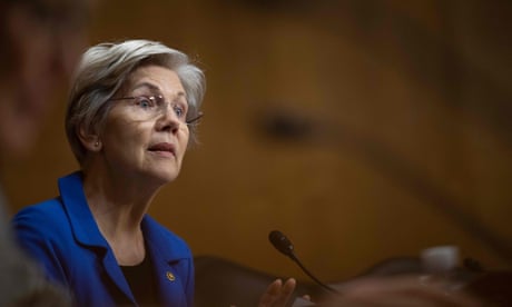 US-POLITICS-ECONOMY-BUDGET<br>US Senator Elizabeth Warren (D-MA) speaks during a hearing by the Senate Finance Committee on the proposed budget request for 2024, on Capitol Hill in Washington, DC, March 16, 2023. (Photo by ANDREW CABALLERO-REYNOLDS / AFP) (Photo by ANDREW CABALLERO-REYNOLDS/AFP via Getty Images)