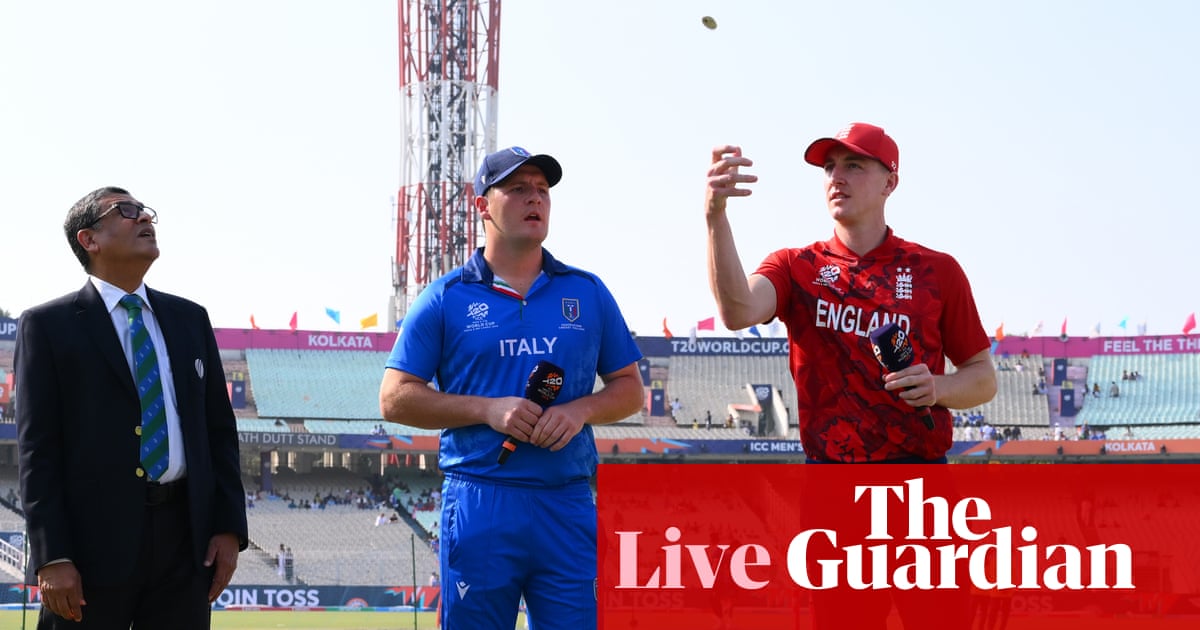 England v Italy: T20 World Cup cricket – live