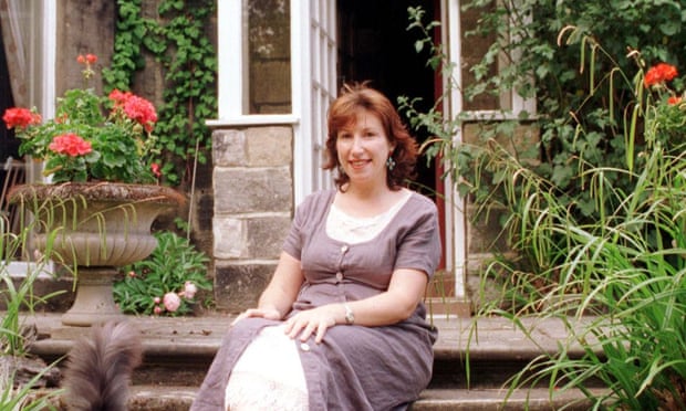Kay Mellor in her garden in 1997.