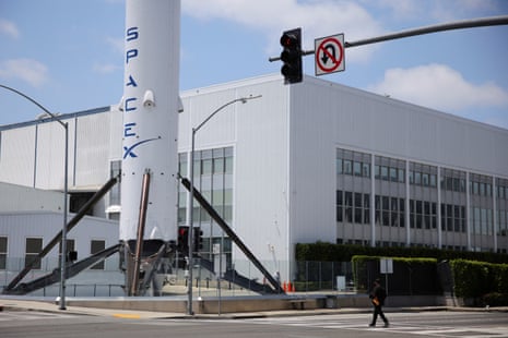 SpaceX headquarters is shown in Hawthorne, California, US, 5 June, 2025.