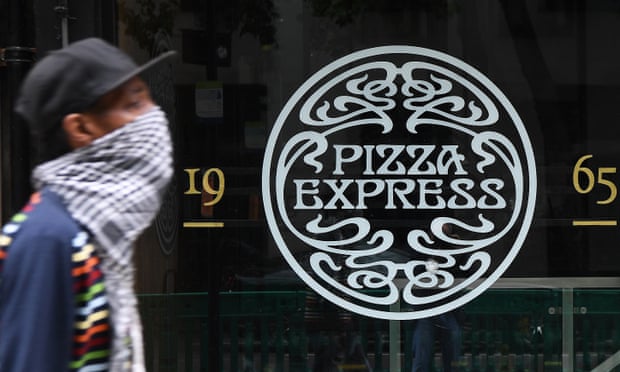 Pizza Express restaurant, London, 16 July 2020. 