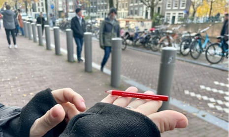 The commemorative Anne Frank vote for a better future pencil