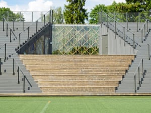 Lidingövallen, a Swedish football stadium in miniature, by DinellJohansson, won Small Project of the Year at the 2015 World Architecture Festival.