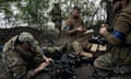 Ukrainian Forces Operate In Kharkiv Region<br>KHARKIV REGION, UKRAINE - MAY 16: Pilots of the "Sharp Kartuza" division of FPV kamikaze drones prepare drones for a combat flight on May 16, 2024 in the Kharkiv region, 8 km from the border with Russia. In recent days Russian forces have gained ground around the Kharkiv region, which Ukraine had largely reclaimed in the months following Russia's initial large-scale invasion in February 2022. (Photo by Vlada Liberova/Libkos/Getty Images)