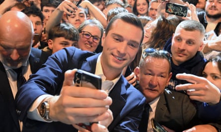 Jordan Bardella is the far-right RN party’s telegenic, TikTok-friendly 28-year-old president.