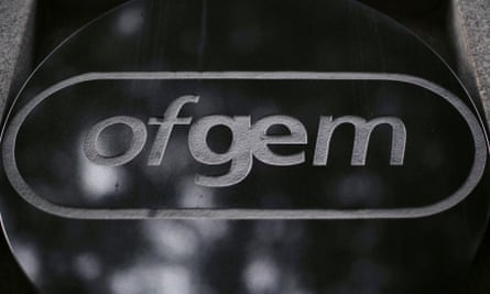 The Ofgem logo carved into dark stone or marble