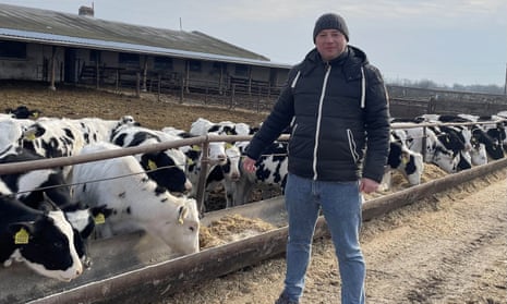 Andrii Pastushenko on his farm just 20km from Russian occupied Kherson.