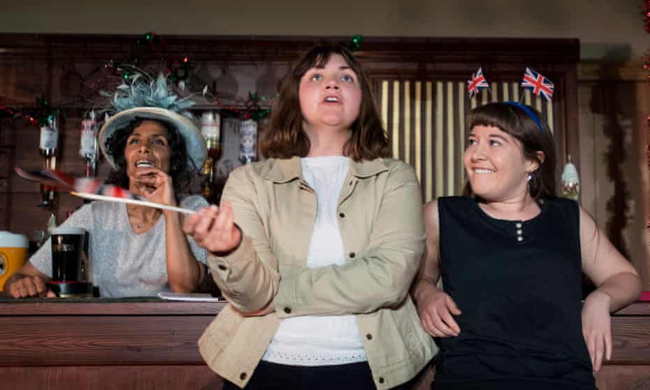 Lucy Hird, centre, as Andrea Dunbar in Black Teeth and a Brilliant Smile by Freedom Studios.