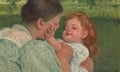 Touching … Maternal Caress by Mary Cassatt, 1896.