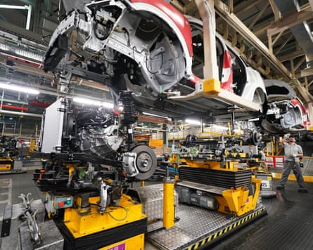 A general view of Nissan’s car factory in Sunderland
