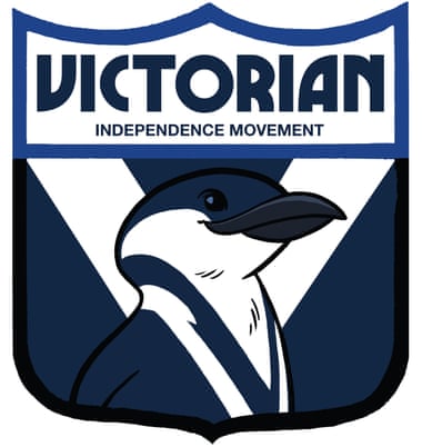 The Victorian Independence Movement logo designed by Douglas Holgate