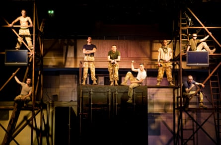 Devastating … the innovative set that switched between barracks and war zone.