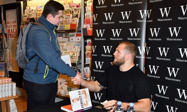 England rugby player James Haskell at a signing for his book Perfect Fit at Waterstones in London on Thursday.