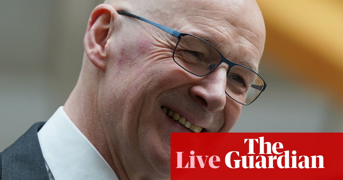 Swinney expected to become Scotland’s first minister next week after Kate Forbes rules herself out – UK politics live | Politics