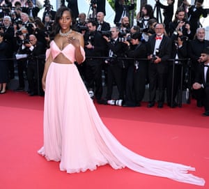 Aja Naomi King attends the The History Of Sound red carpet