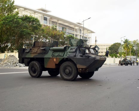 A military armoured vehicle