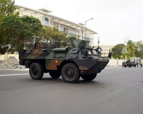 A military armoured vehicle