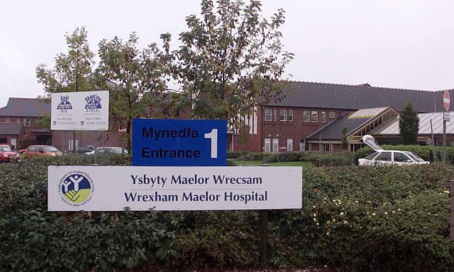 The exterior of Wrexham Maelor hospital