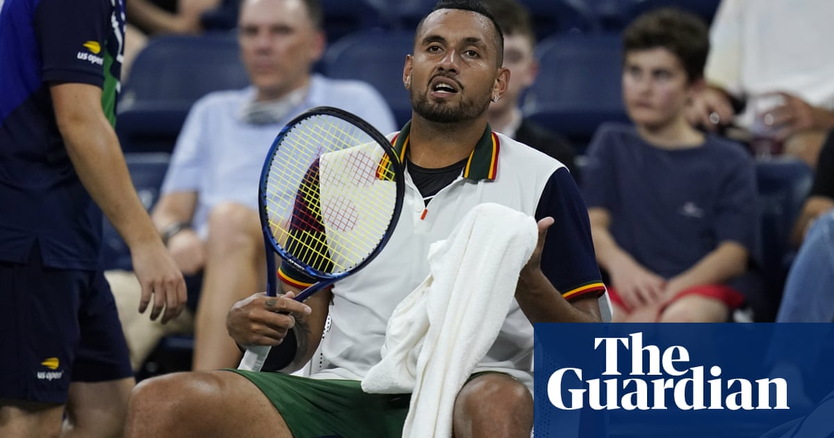 Nick Kyrgios loses cool over towels in heat of US Open first-round defeat