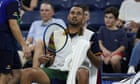 Nick Kyrgios loses cool over towels in heat of US Open first-round defeat
