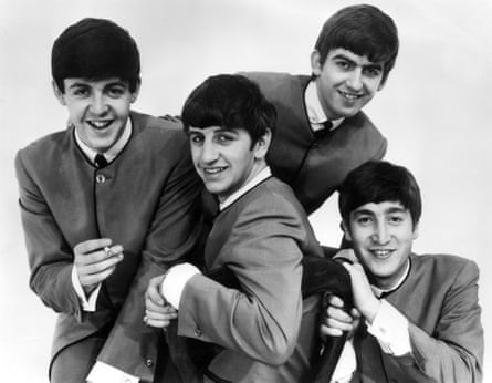 Ringo Starr, centre, with the Beatles.