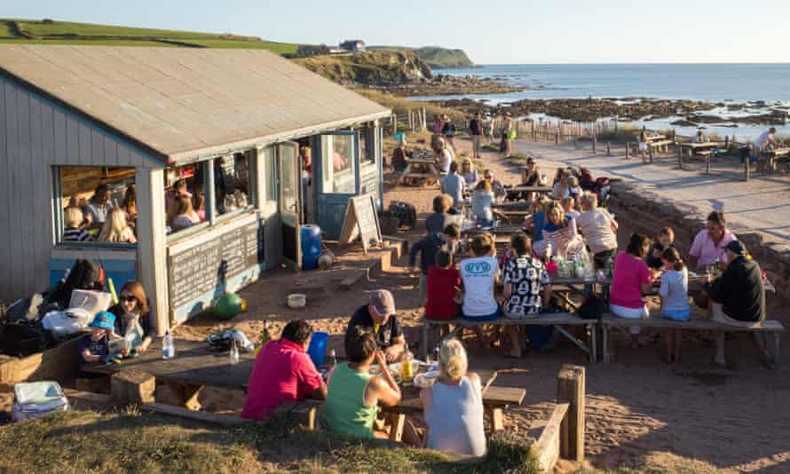 The Beach House beach cafe at South Milton Sands near Thurlestone