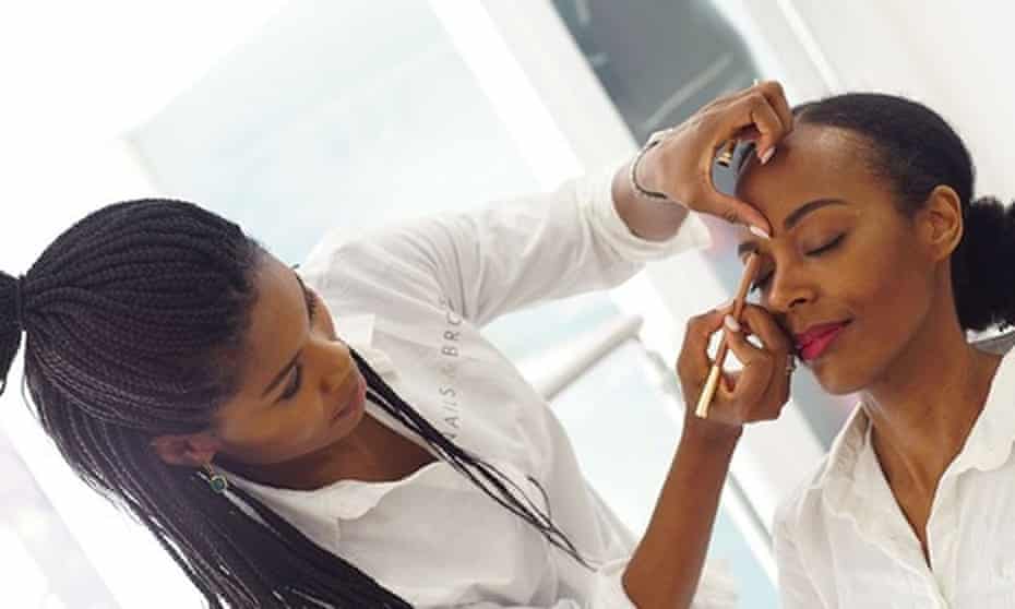 An eyebrow treatment pre-lockdown at the Nails &amp; Brows salon in London