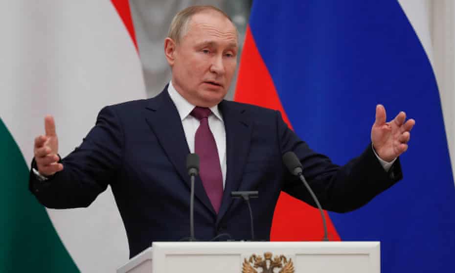 Ukraine crisis: Putin accuses US of ignoring Russian security concerns |  Russia | The Guardian