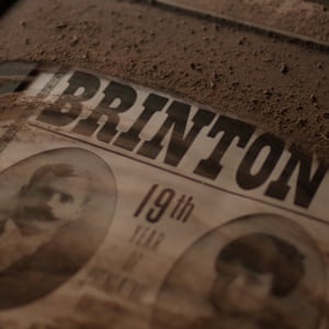A poster advertising one of Frank and Indiana Brinton’s original shows