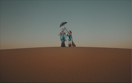 Benjamin Frazer McKenzie and Mia Petra at Stockton sand dunes, NSW.