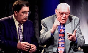 John Hume, left, with Ian Paisley in 1998.