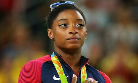 Simone Biles made her announcement on Twitter on Monday