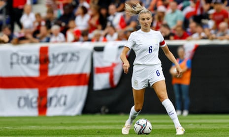 England's Leah Williamson in action against Austria in a 2023 World Cup qualifier