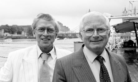 Ahead of their time … from left, showrunners Jimmy Perry and David Croft in 1989.