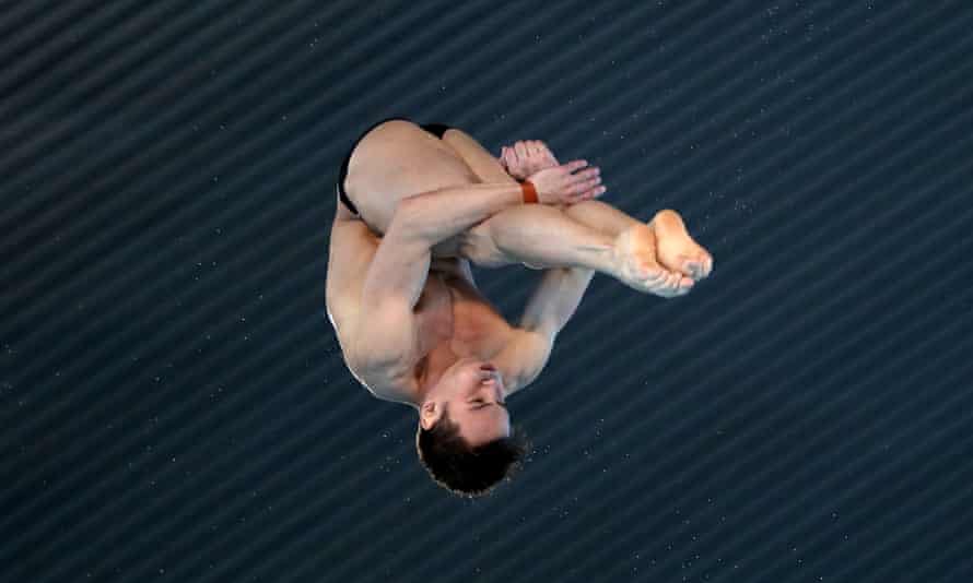 Tom Daley at the FINA/CNSG Diving World Series at Aquatics Centre on May 19, 2019 in London, England.