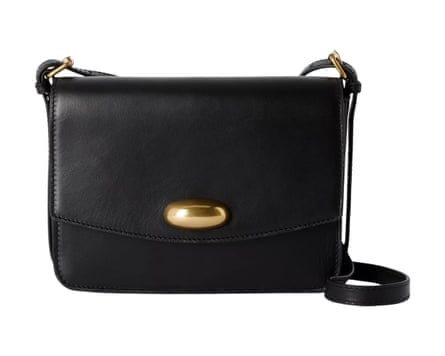 John Lewis Intentional Leather Medium Cross body Bag, Black