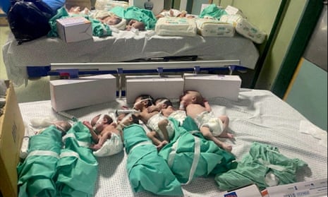 Siege of Gaza Hospital Puts Patients and Staff in Peril 2 Newborns taken off incubators in Gaza's Al Shifa hospital after power outage on Sunday.