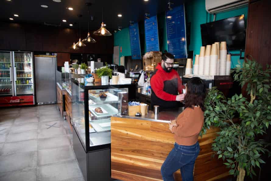 Minh Bui in her cafe.