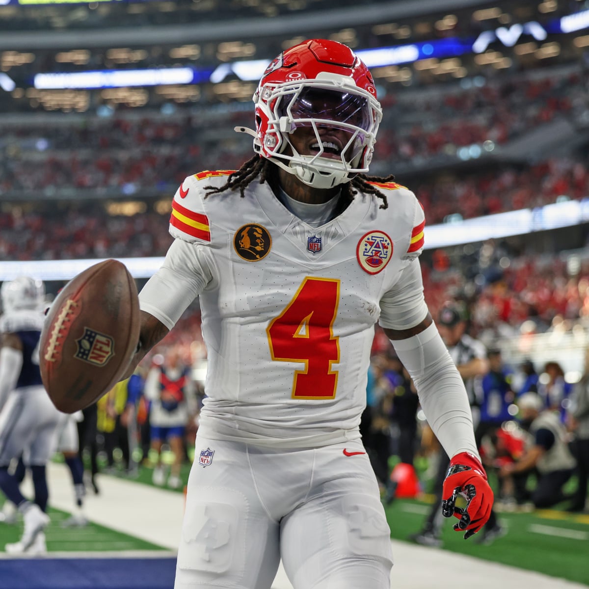 Chiefs say they are aware of domestic violence allegations involving Rashee Rice | Kansas City Chiefs | The Guardian