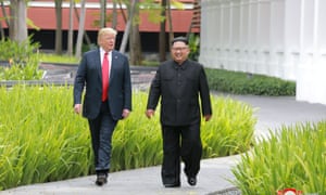 Donald Trump behaved towards Kim Jong-un like a solicitous uncle in Singapore.