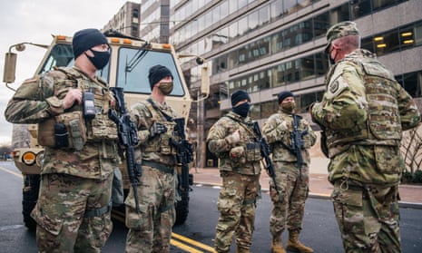 Members of the national guard have been mobilized on the streets of Washington DC