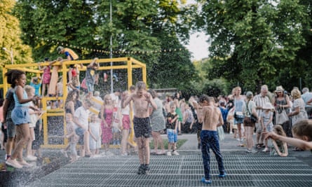 Children’s activities on Tartu’s Car-free Avenue.