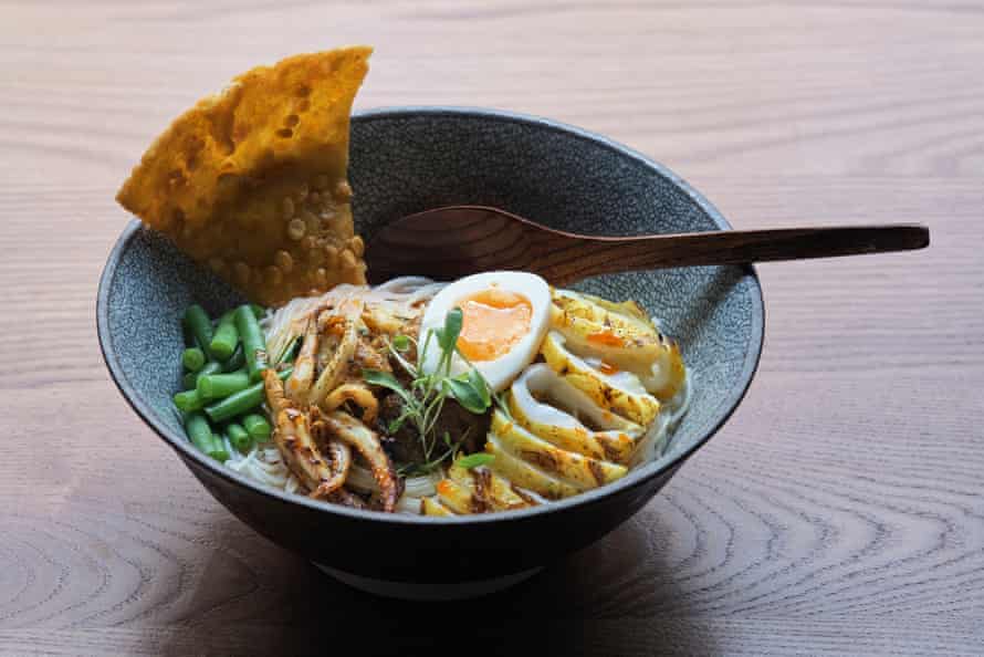 Lahpet’s Rakhine mohinga: ‘a good nose-blast of chilli.’