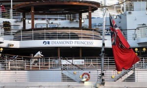 Passengers on board the Diamond Prince Cruise Ship at Yokohama Japan were in quarantine for fourteen days due to the coronavirus outbreak inside the cruise