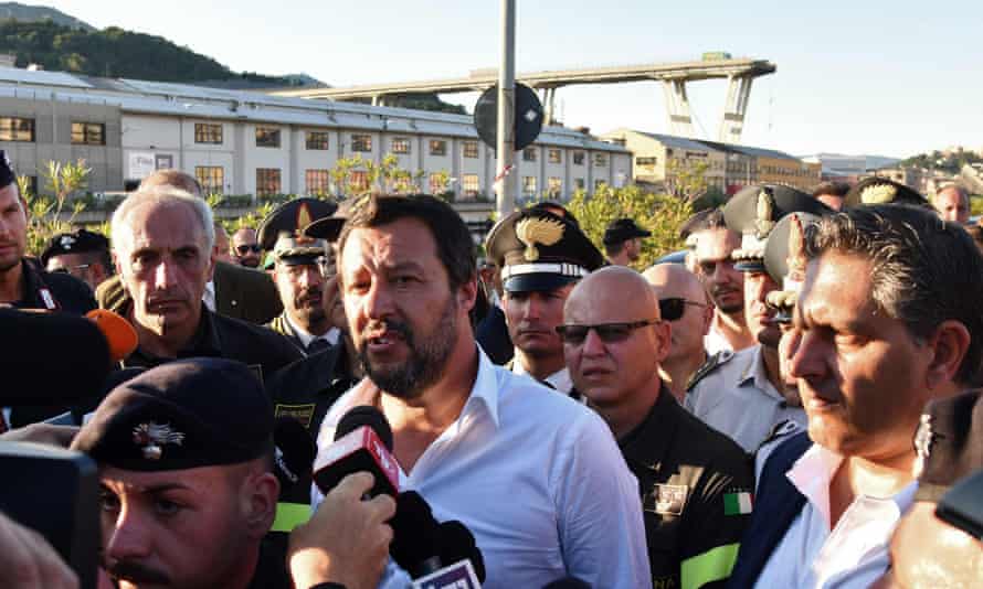 Matteo Salvini in Genoa