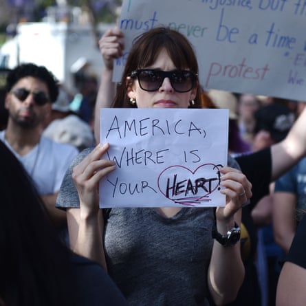A protester demonstrates against Trump immigration policies. The Trump administration’s ‘zero tolerance’ approach has triggered a flurry of litigation.
