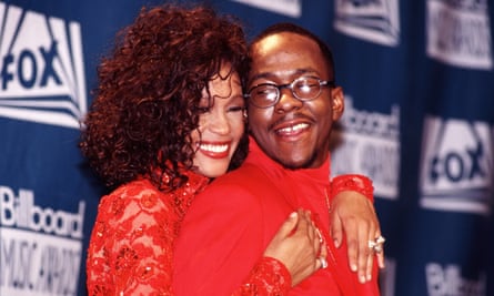 Whitney Houston and Bobby Brown in 1993.