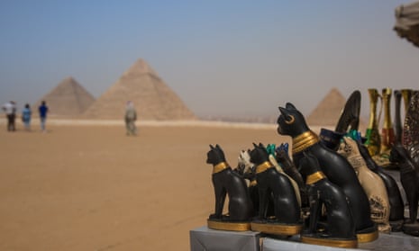 Souvenirs for sale at the Pyramids of Giza