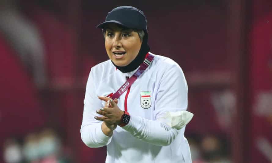 ‘Change the vision’: Iran Women push to break football barriers amid fan ban | Women's football 4 Maryam Irandoost on the touchline at the Women’s Asian Cup.